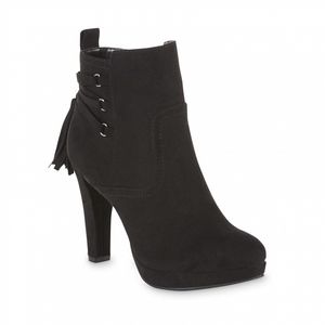 Metaphor Freya Black High Heel Ankle Boot